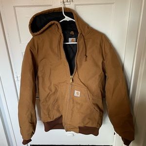 Like New Carhartt Jacket with Hood Tan